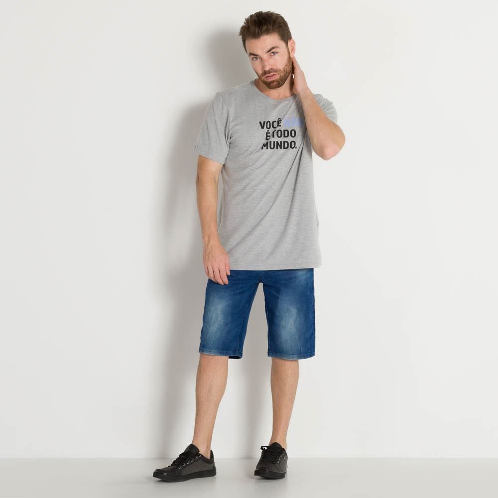 Bermuda Jeans Slim Masculino Marc Alain