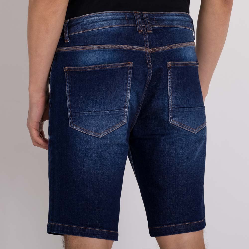 Bermuda Jeans Tradicional com Ponto de Luz Marc Alain