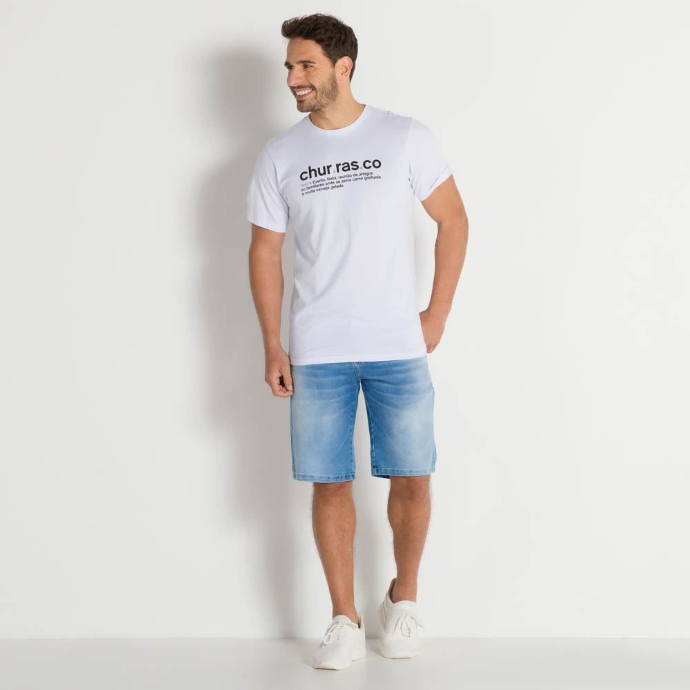 Bermuda Jeans Tradicional Masculina Marc Alain