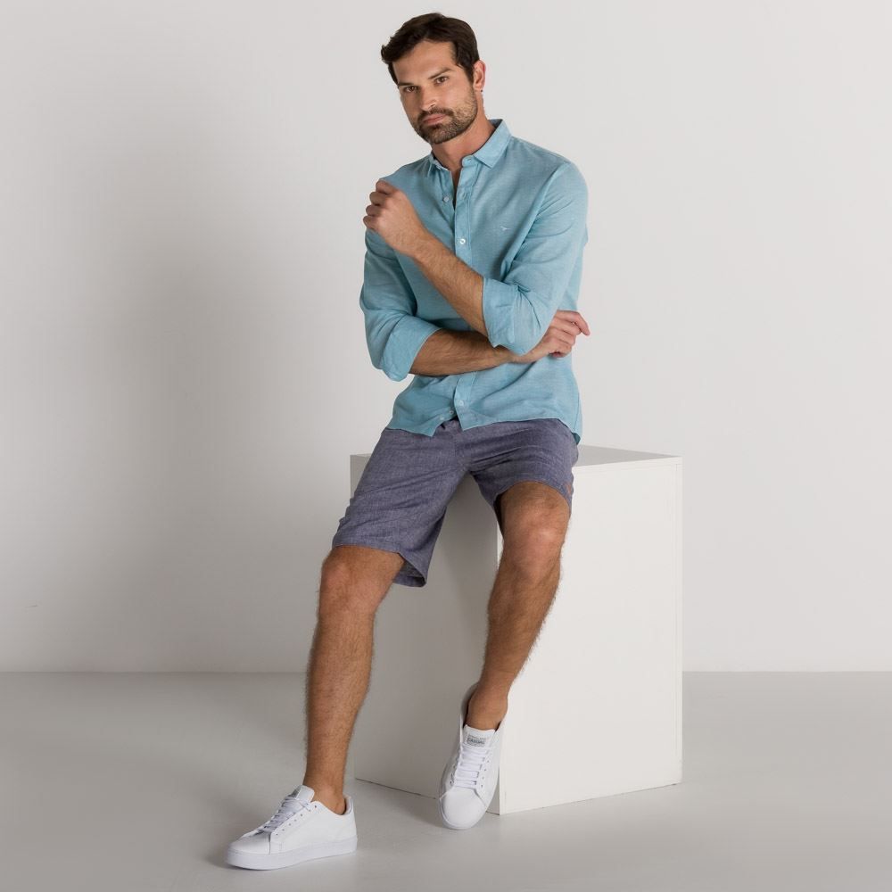 Bermuda Jogger Linho Marc Alain