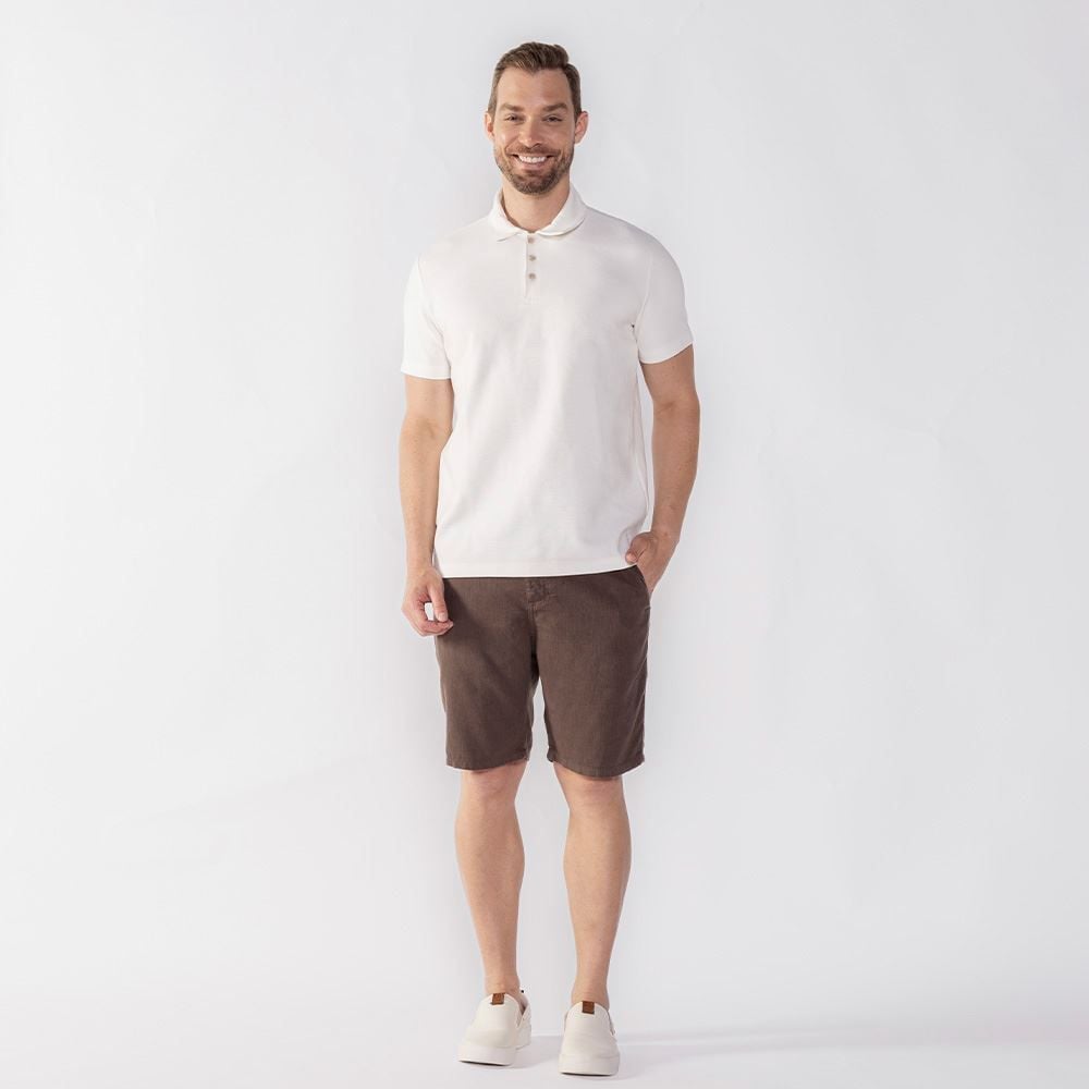 Bermuda Masculina Alfaiataria Sarja Marc Alain