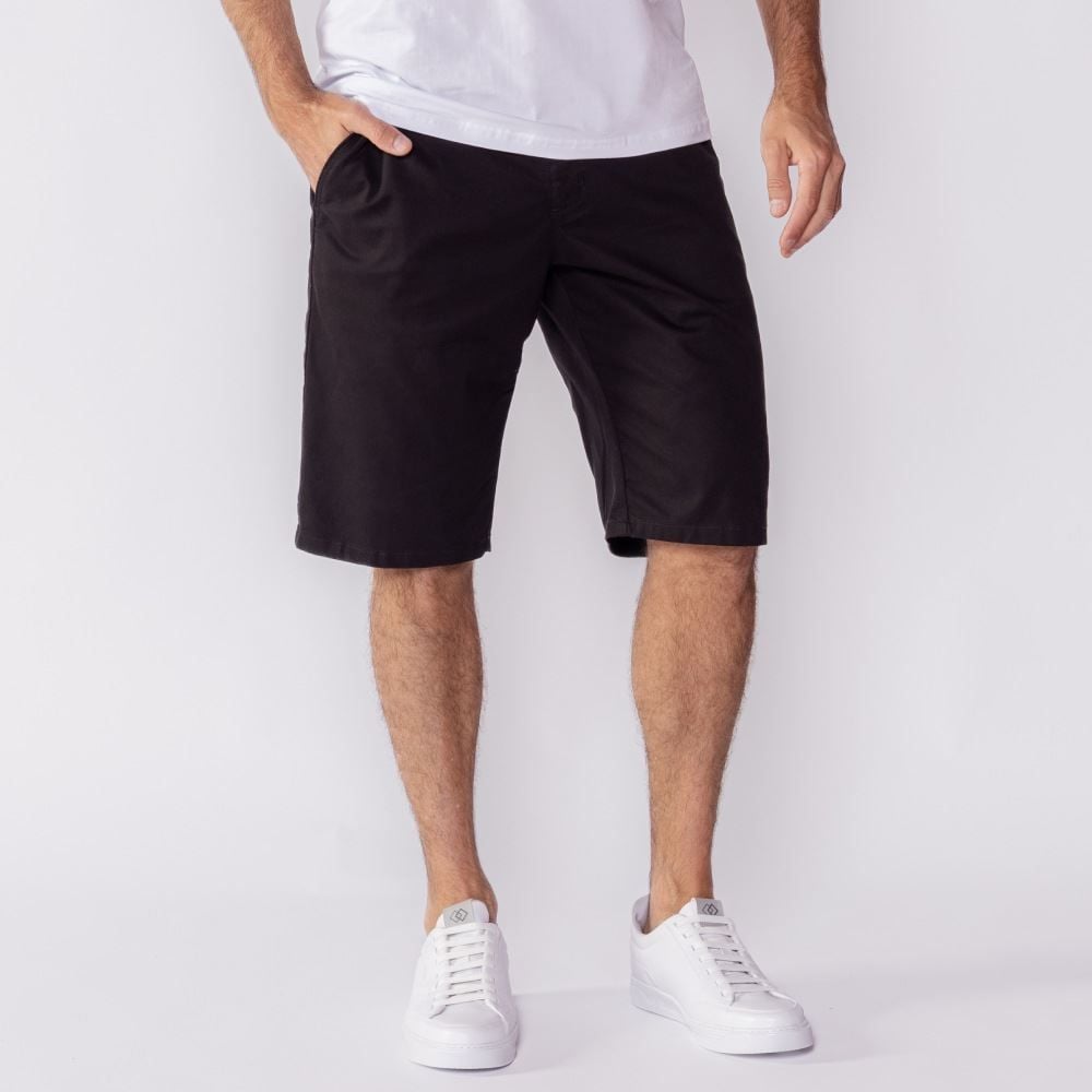 Bermuda Masculina Bolso Faca De Sarja Marc Alain