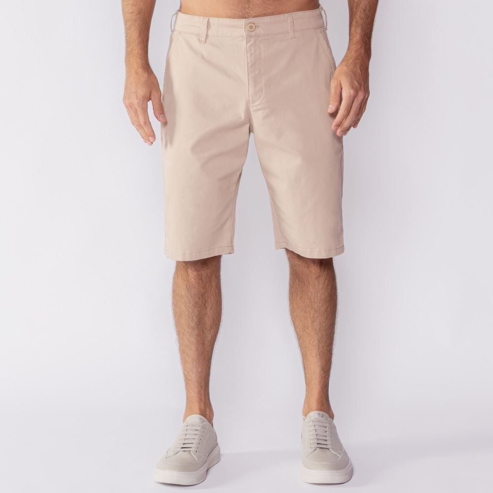 Bermuda Masculina Bolso Faca De Sarja Marc Alain