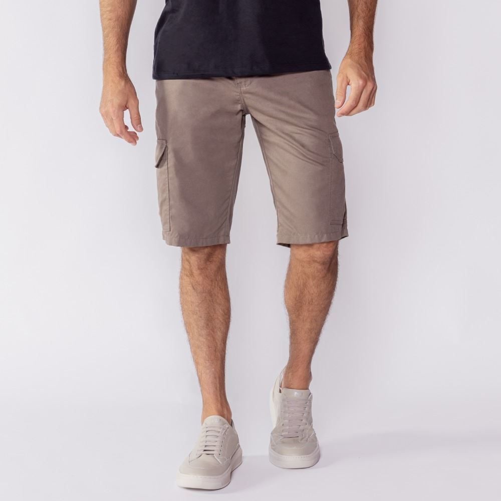 Bermuda Masculina De Sarja Bolso Cargo Marc Alain