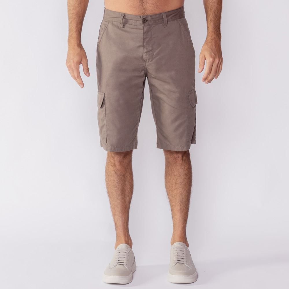 Bermuda Masculina De Sarja Bolso Cargo Marc Alain