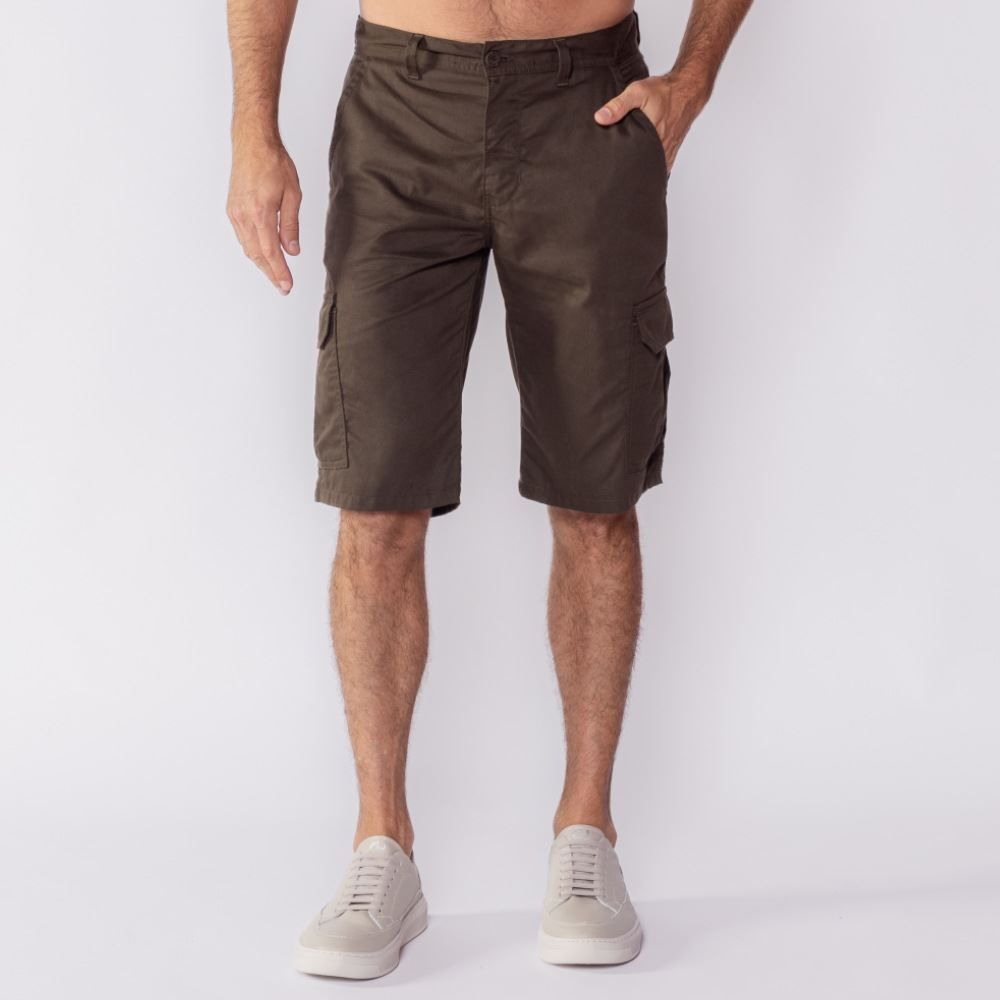 Bermuda Masculina De Sarja Bolso Cargo Marc Alain