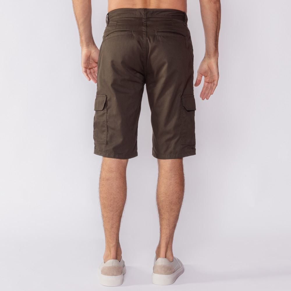 Bermuda Masculina De Sarja Bolso Cargo Marc Alain