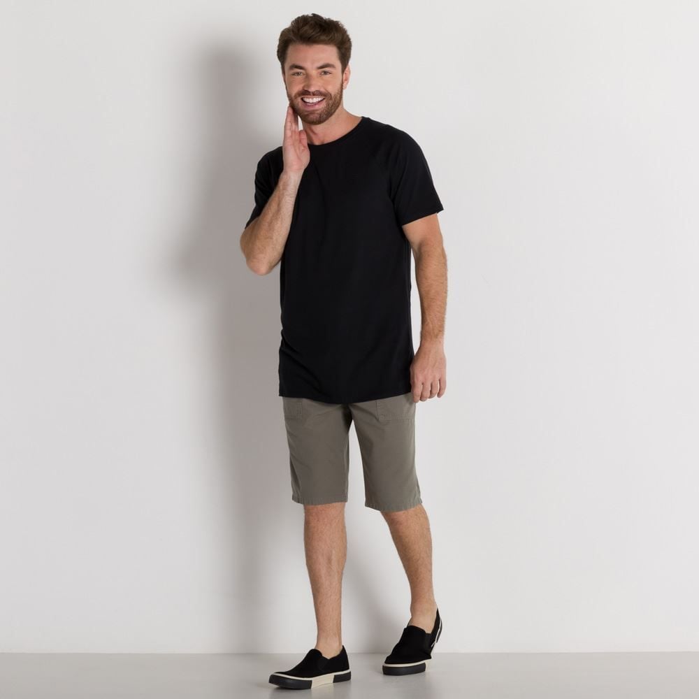 Bermuda Masculina de Sarja Bolso Faca Marc Alain