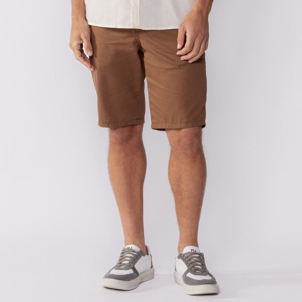 Bermuda Masculina De Sarja Com Elástico Marc Alain