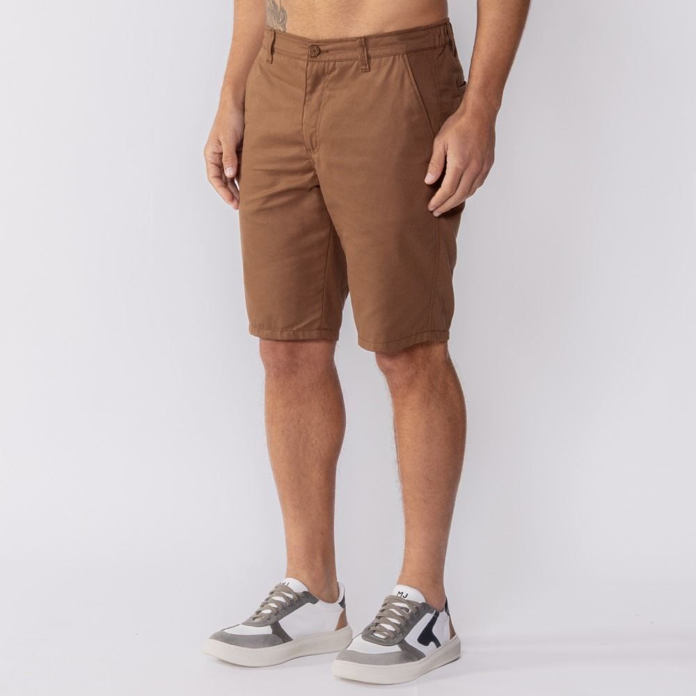 Bermuda Masculina De Sarja Com Elástico Marc Alain