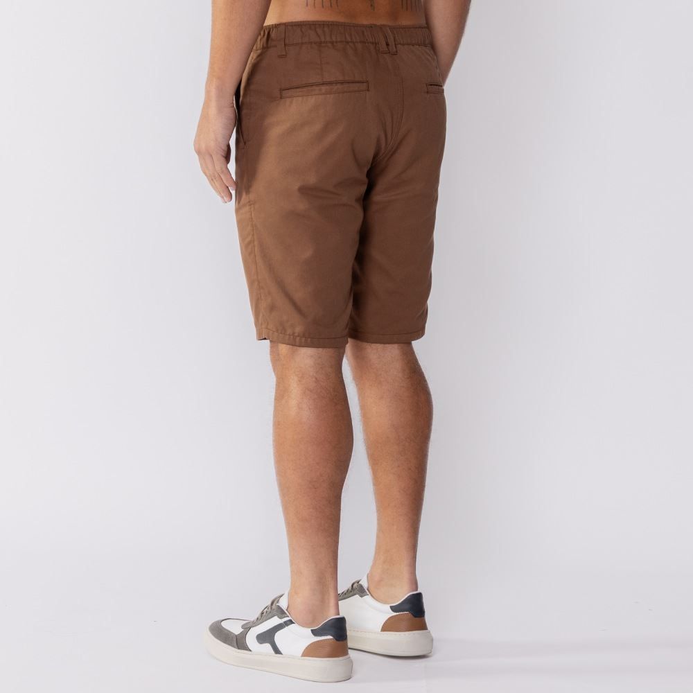 Bermuda Masculina De Sarja Com Elástico Marc Alain