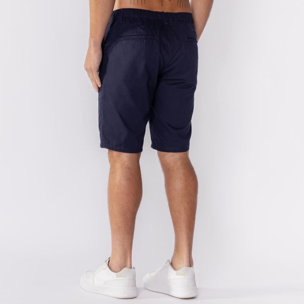 Bermuda Masculina De Sarja Com Elástico Marc Alain