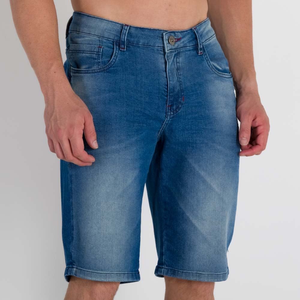 Bermuda Masculina Jeans Slim Marc Alain