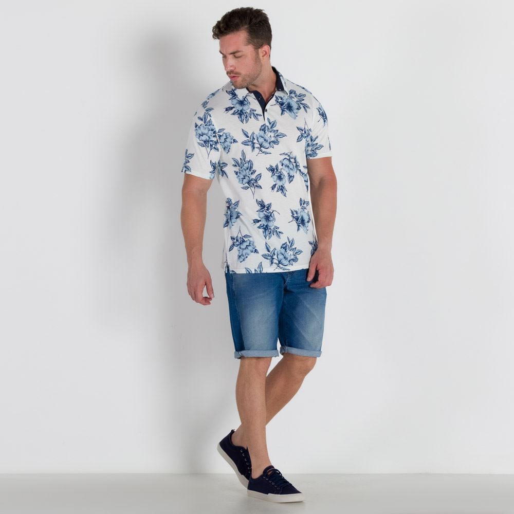 Bermuda Masculina Jeans Slim Marc Alain