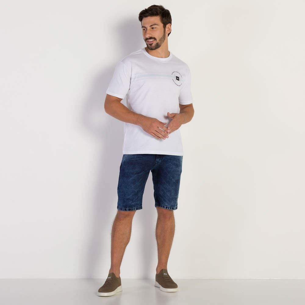 Bermuda Masculina Jeans Slim Nicoboco