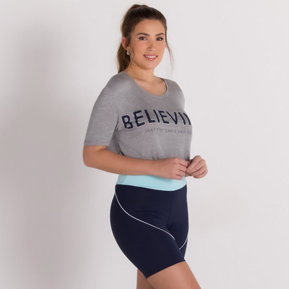 Bermuda Meia Coxa + Filete Scream