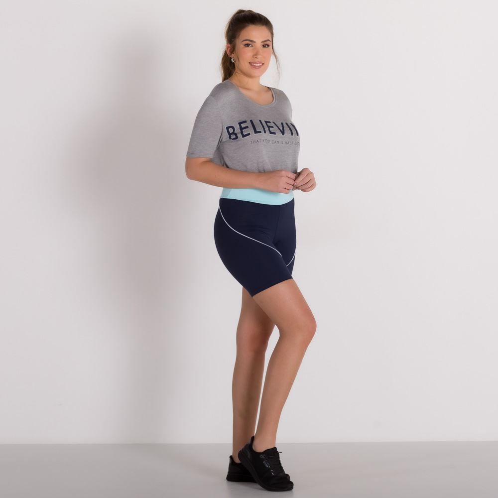 Bermuda Meia Coxa + Filete Scream