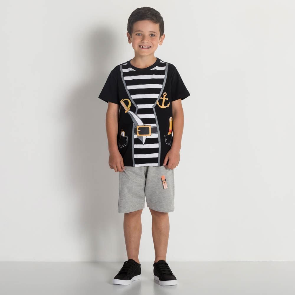 Bermuda Menino 4 a 10 anos Moletinho Play Fakini