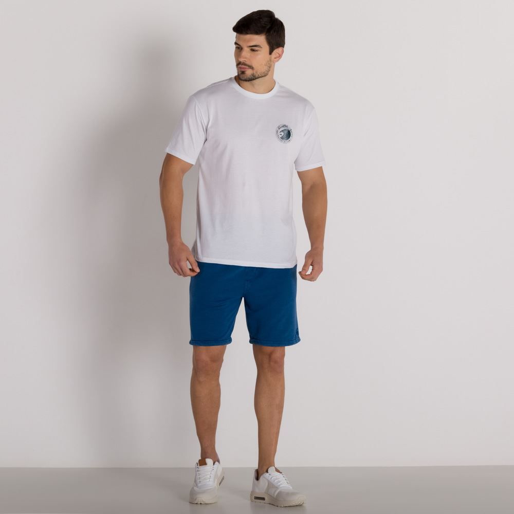 Bermuda Moletinho Masculino Marmorizado Iris Nicoboco