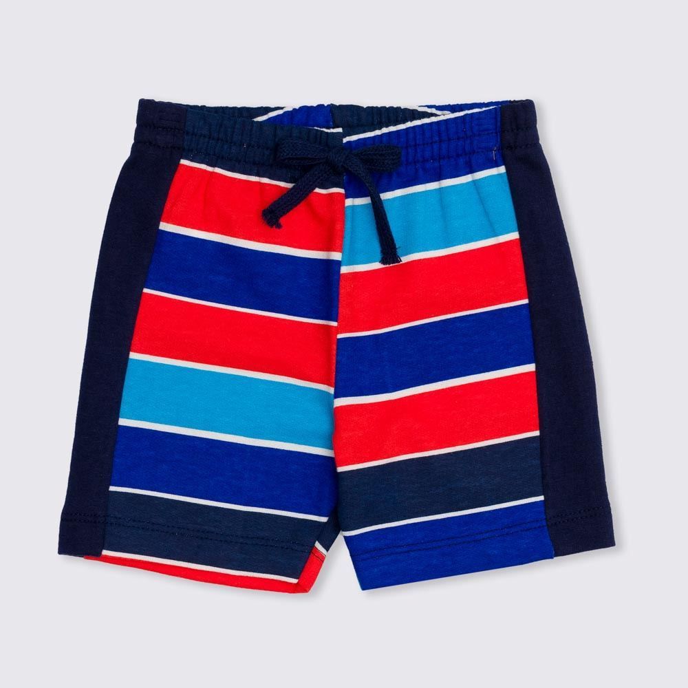 Bermuda P ao G Moletom com Listras Yoyo Baby