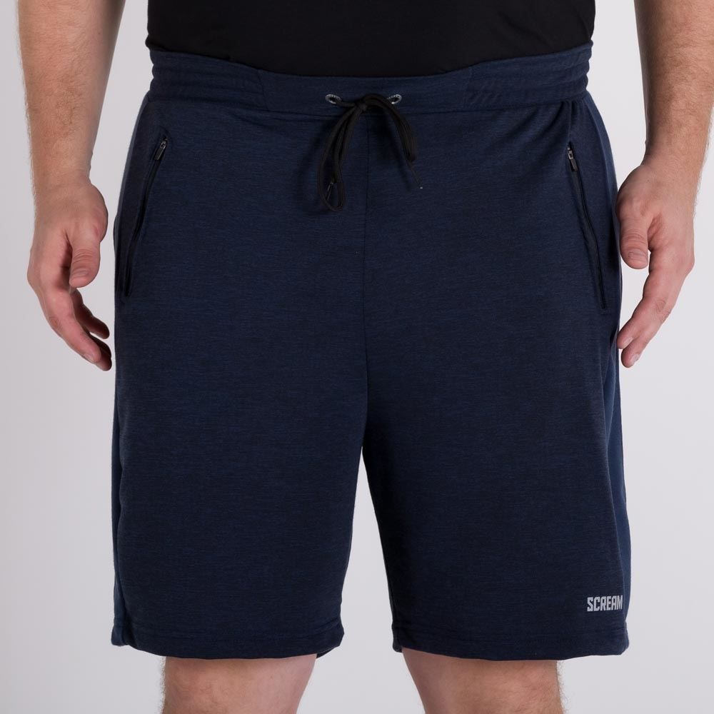 Bermuda Plus Size Bolsos com Zíper Scream