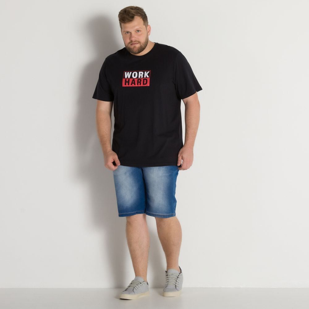 Bermuda Plus Size Jeans Slim Marc Alain