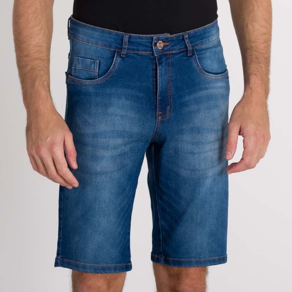 Bermuda Skinny Bigodes 3D Marc Alain