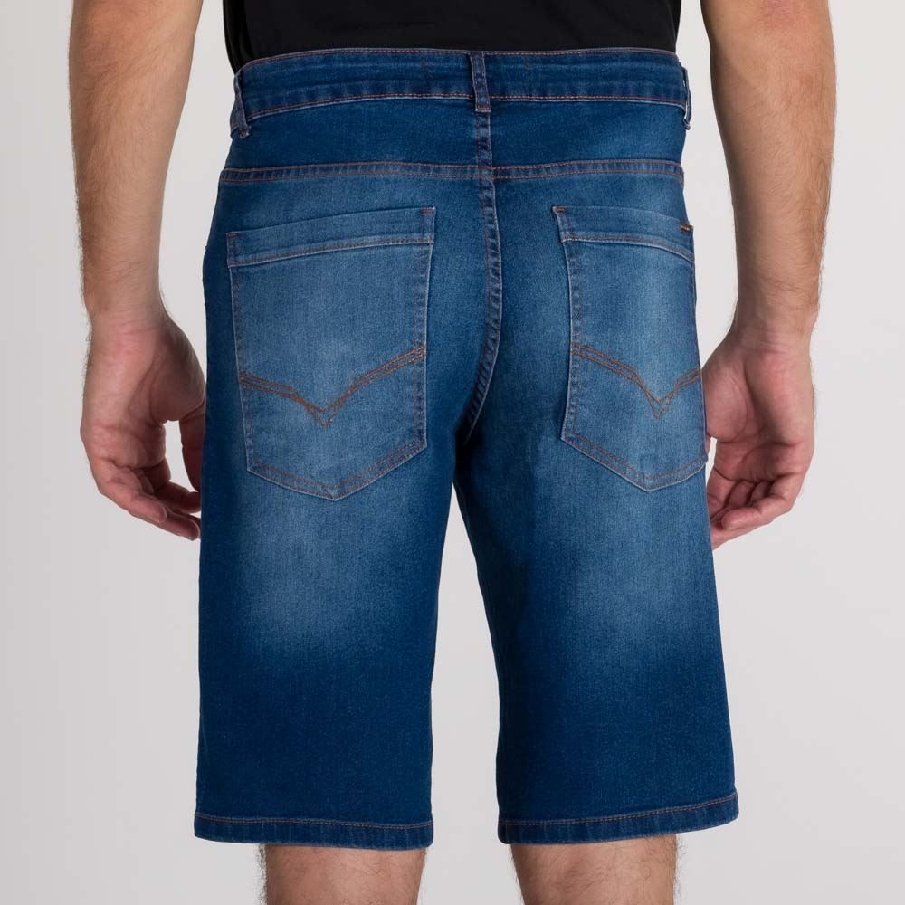 Bermuda Skinny Bigodes 3D Marc Alain