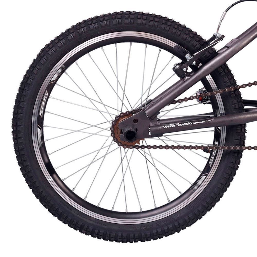 Bicicleta Aro 20 V-Brake Mormaii Cross Energy - Chumbo