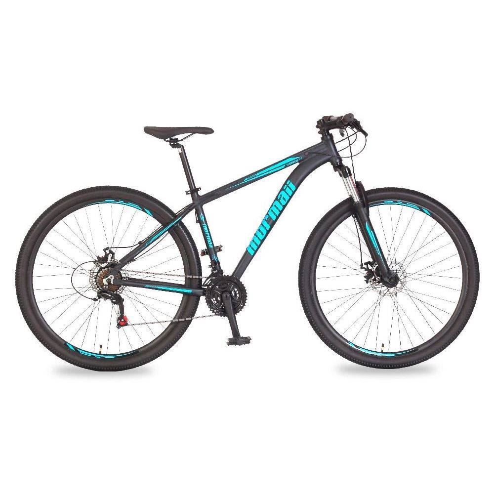 Bicicleta Aro 29 Venice 3.0 Disk Brake Mormaii Grafite E Azul - Mormaii
