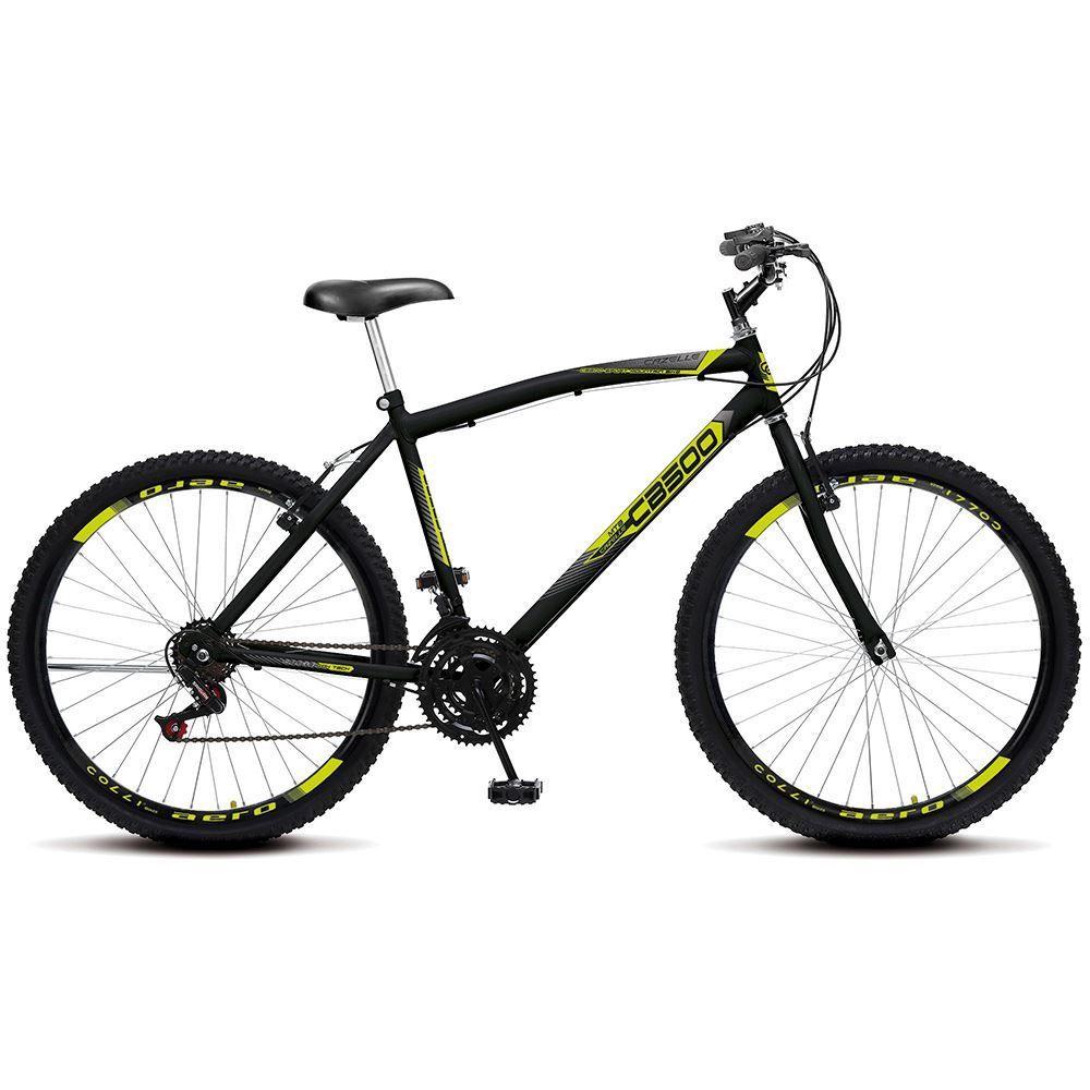 Bicicleta Colli Aro 26 Aero 18V Aço Carbono Cb 500 - Preto Fosco