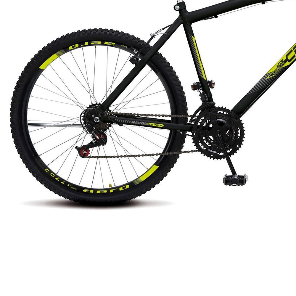 Bicicleta Colli Aro 26 Aero 18V Aço Carbono Cb 500 - Preto Fosco