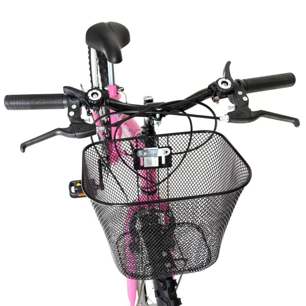 Bicicleta Eco Mormaii Aro 24 Aero 18V Safira Com Cesta - Rosa
