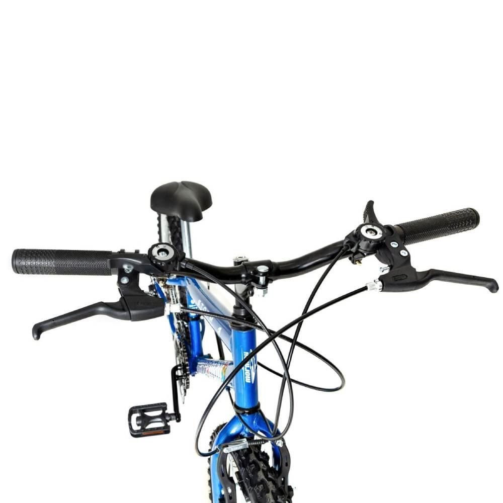 Bicicleta Eco Mormaii Aro 24 Aero 18V Storm V-Brake - Azul