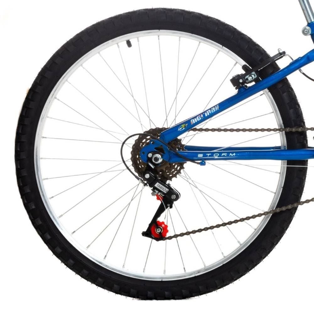 Bicicleta Eco Mormaii Aro 24 Aero 18V Storm V-Brake - Azul