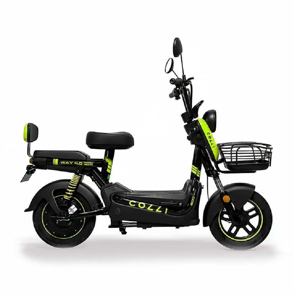 Bicicleta Elétrica Colli Way 4.0 Pro 600W Bateria de Lítio - Verde