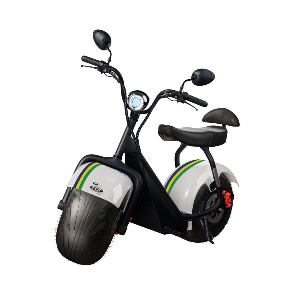 Bicicleta Elétrica Tui Motors 1000W com Bateria 60V - Branco