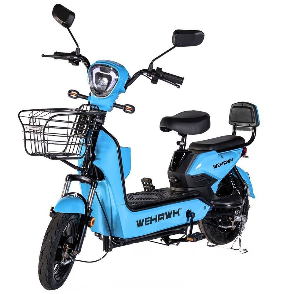 Bicicleta Elétrica Wehawk Basket Wx-03 500W com Bateria 48V Azul Miami - 258327