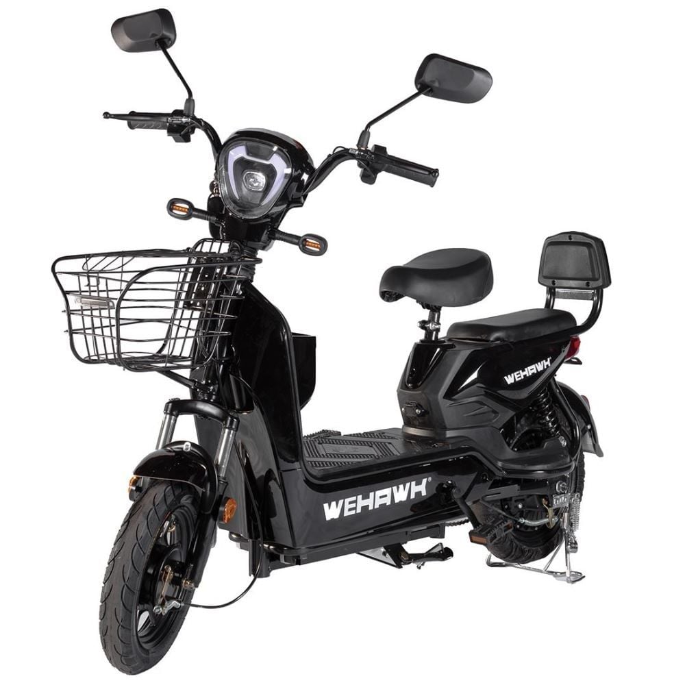 Bicicleta Elétrica Wehawk Basket Wx-03 500W com Bateria 48V Preta - 189964