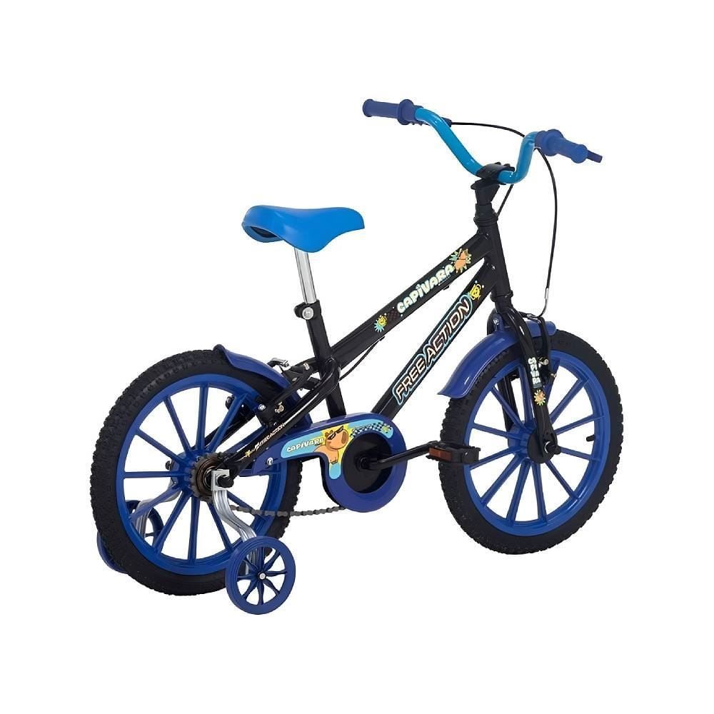 Bicicleta Infantil Aro 16 Mtb Soft Capivara Free Action - Preto 
