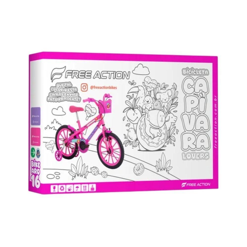 Bicicleta Infantil Aro 16 Mtb Soft Capivara - Free Action