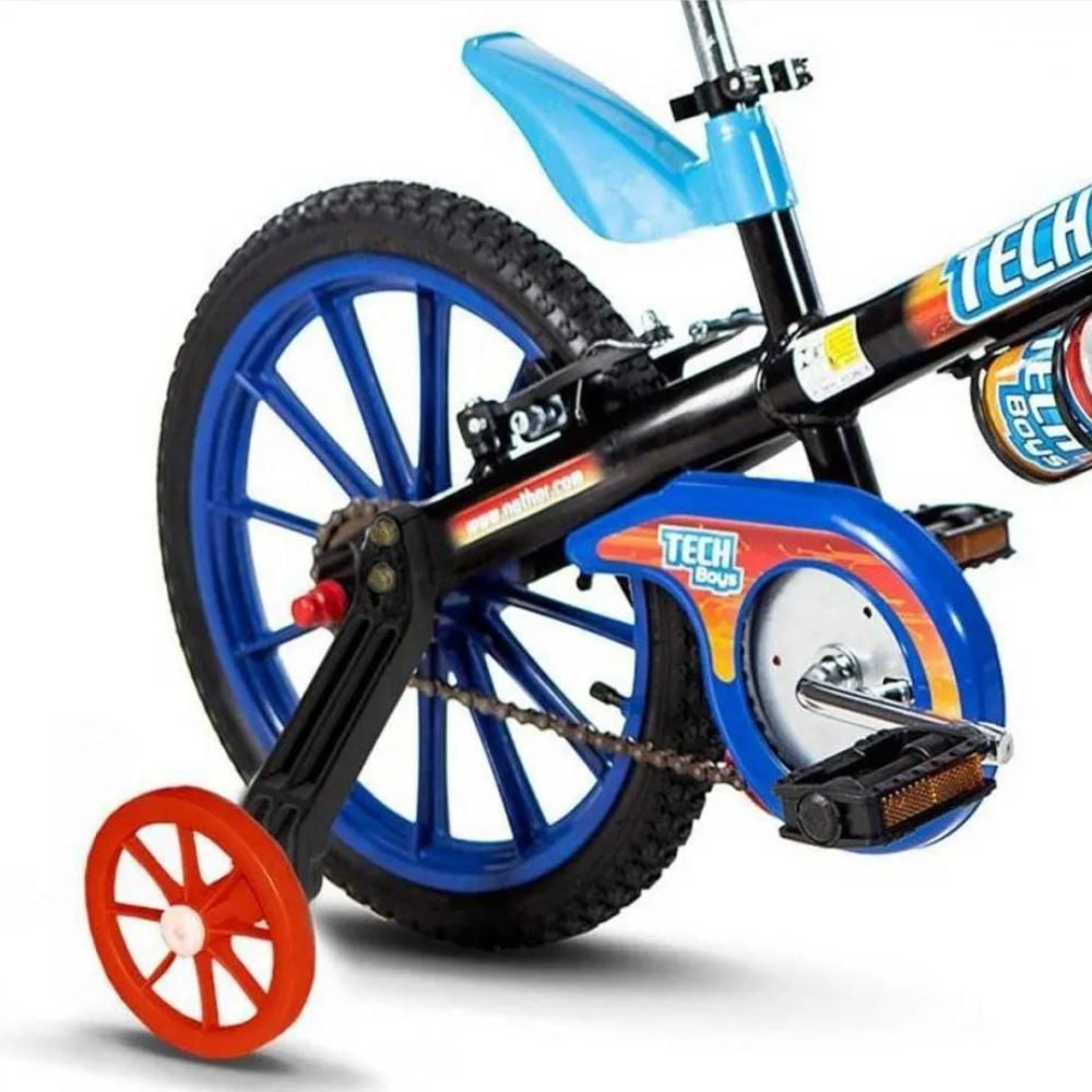Bicicleta Infantil Aro 16 Tech Boys Nathor - Preto