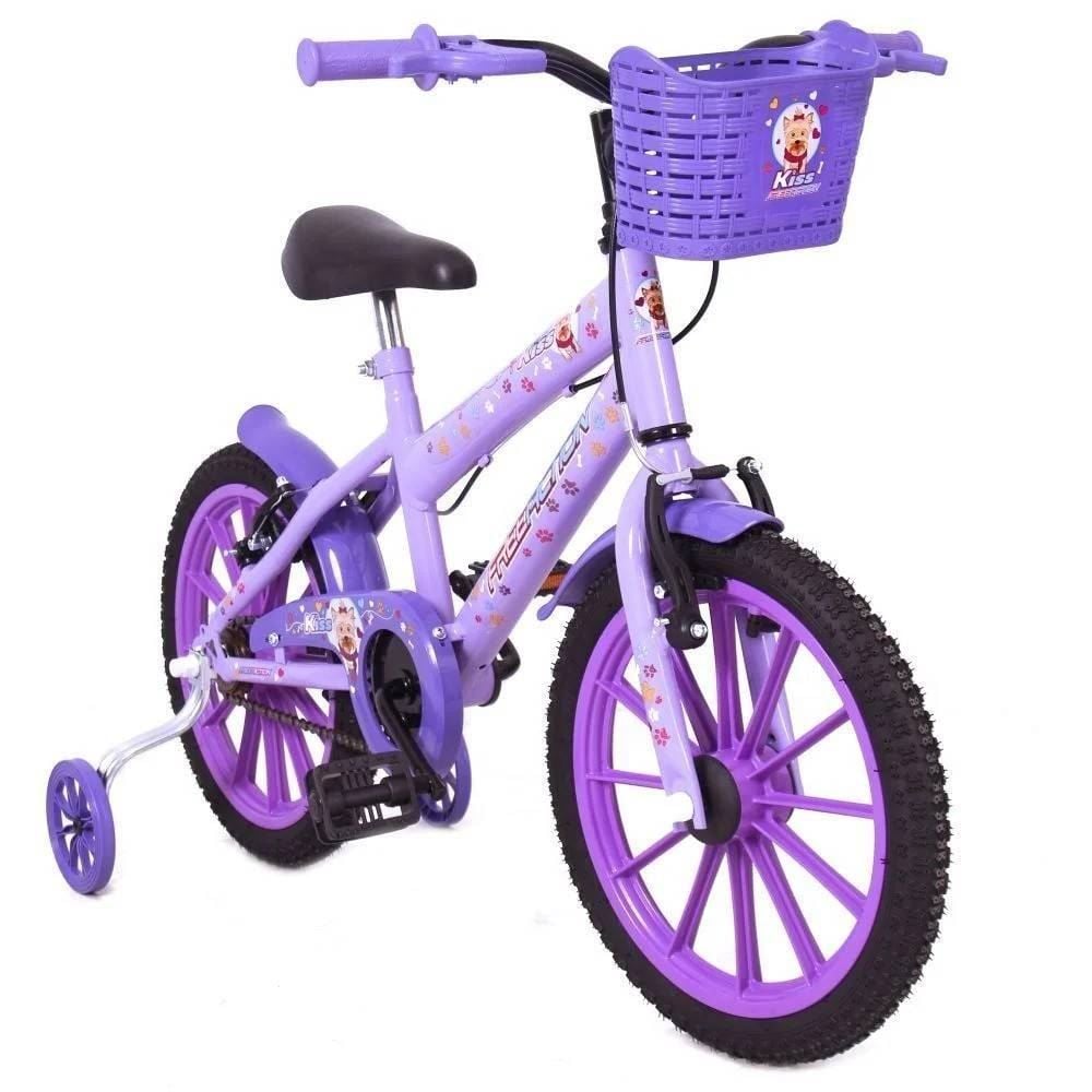 Bicicleta Infantil Fem Lilas Free Action - 302070104180156