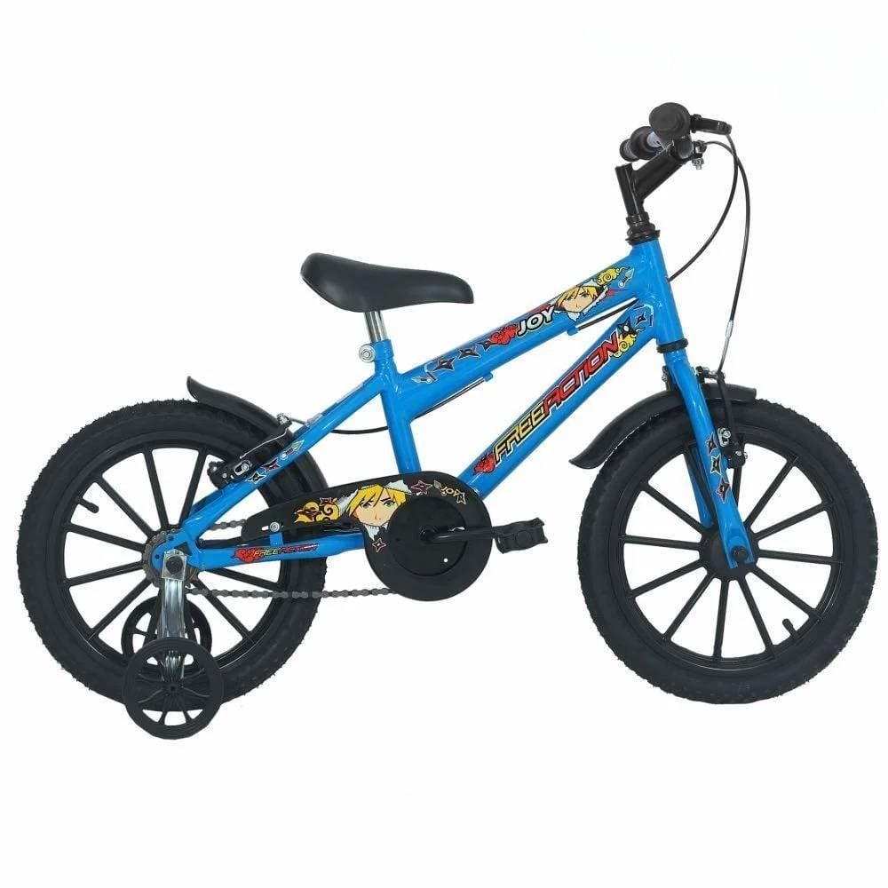 Bicicleta Infantil Joy Aro 16 Free Action - Azul