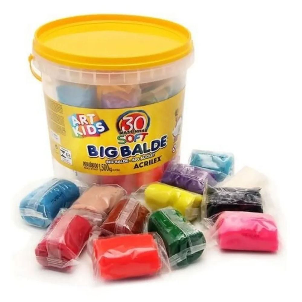 Big Balde Massinha De Modelar 1,5 Kg Acrilex - 40023