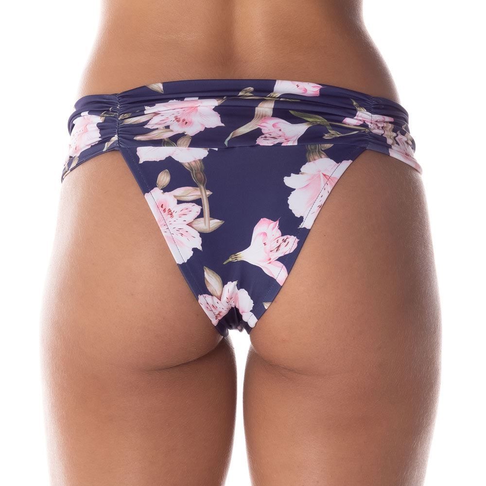 Biquíni Parte de Baixo Lisa com Franzido Boby Blues