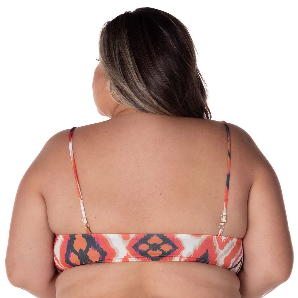 Biquíni Plus Size Reto Estampado Patrícia Foster Mais