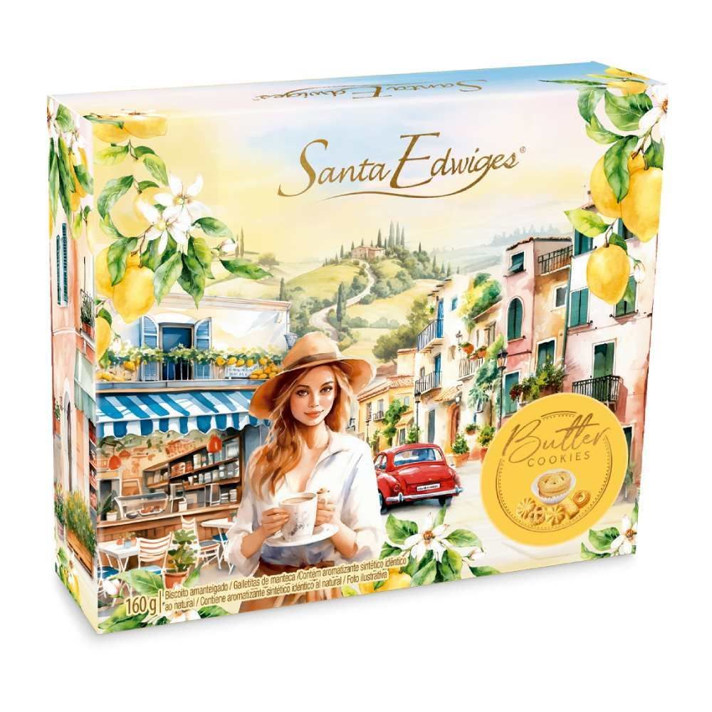 Biscoito Butter Cookies Danish Santa Edwiges - Sortido