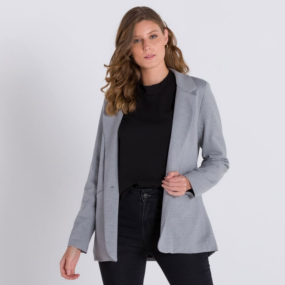 Blazer Alfaiataria com Botão Patrícia Foster