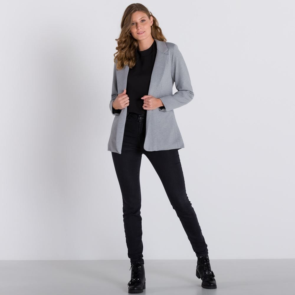 Blazer Alfaiataria com Botão Patrícia Foster